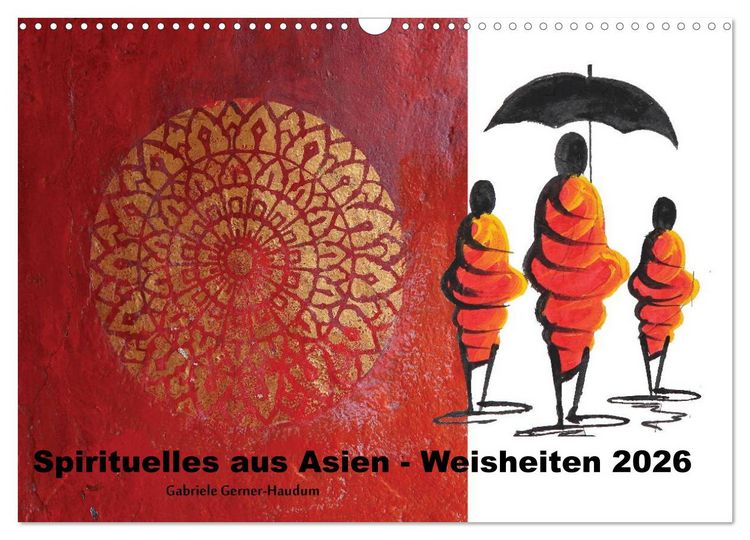Produktbild: Spirituelles aus Asien - Weisheiten 2026 (Wandkalender 2026 DIN A3 quer), CALVENDO Monatskalender