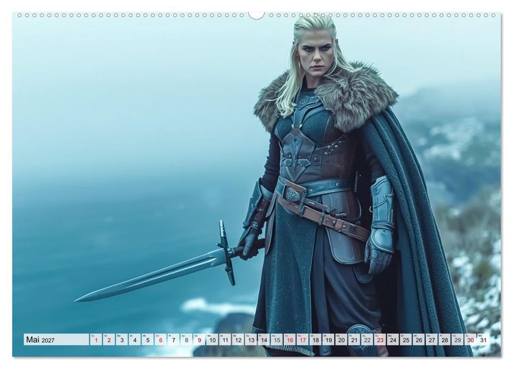 Produktbild: Germanische Mythen &ndash; Die Nibelungensage (hochwertiger Premium Wandkalender 2027 DIN A2 quer), Kunstdruck in Hochglanz