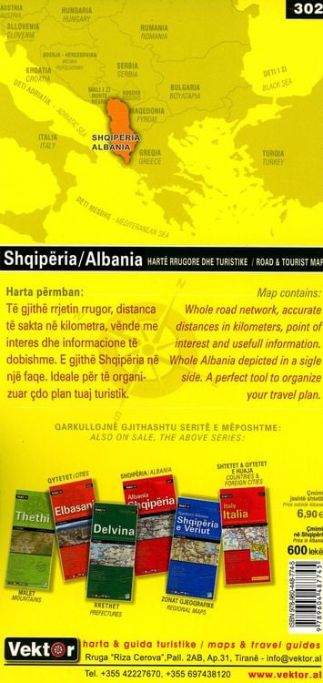 Produktbild: Albanien Stra&szlig;enkarte 1 : 350 000 GPS