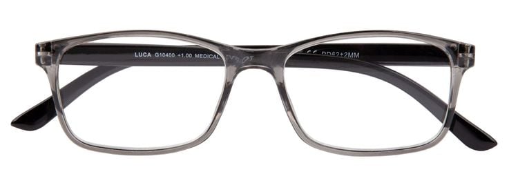 Produktbild: Lesebrille LUCA, grau-schwarz, +3.50 dpt