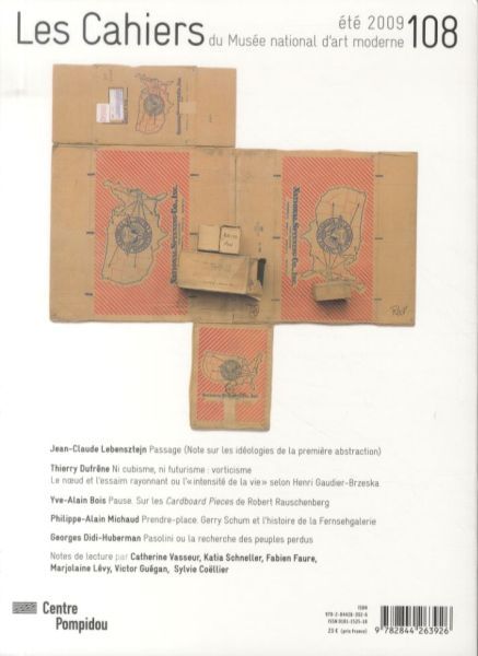 Produktbild: Les Cahiers du Mus&eacute;e national d'art moderne: No 108, &eacute;t&eacute; 2009