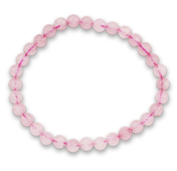 Produktbild: Rosenquarz Edelsteinarmband 6mm, J749-09
