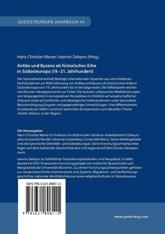 Produktbild: Antike und Byzanz als historisches Erbe in S&uuml;dosteuropa vom 19.&ndash;21. Jahrhundert
