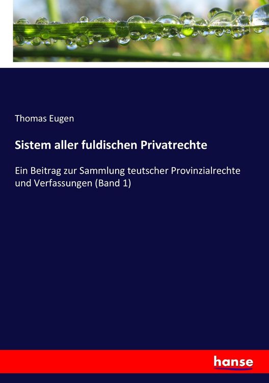 Produktbild: Sistem aller fuldischen Privatrechte