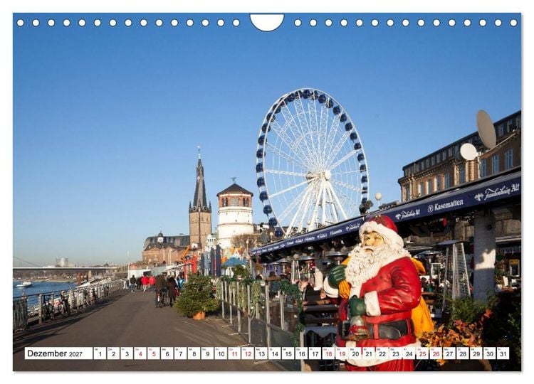 Produktbild: D&uuml;sseldorf - Momente einer Reise (Wandkalender 2027 DIN A4 quer), CALVENDO Monatskalender