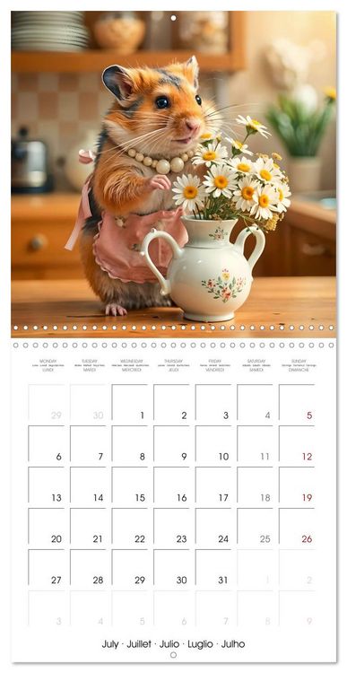 Produktbild: Hamster housekeeping - little paws and big Jobs (Wall Calendar 2026 12 &times; 12 Inch) CALVENDO 12 Month Wall Calendar