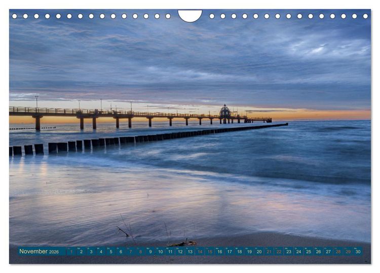 Produktbild: Zingst - die Ostsee von ihrer sch&ouml;nsten Seite (Wandkalender 2026 DIN A4 quer), CALVENDO Monatskalender