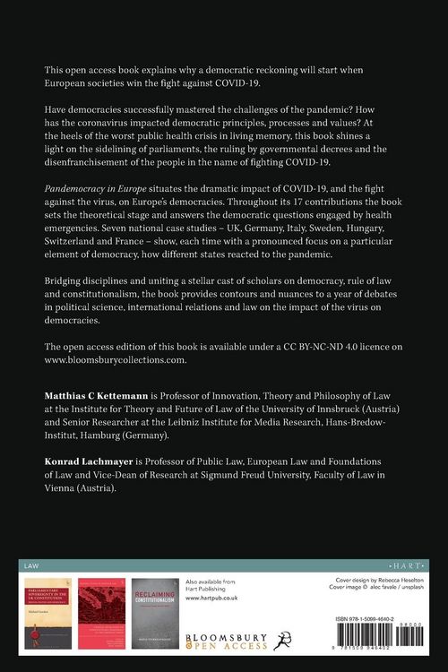 Produktbild: Pandemocracy in Europe