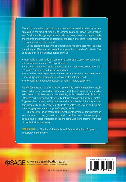 Produktbild: Media Organization and Production