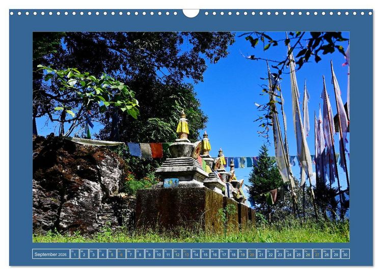 Produktbild: Stupas &ndash; Architektur des Himalayas (Wandkalender 2026 DIN A3 quer), CALVENDO Monatskalender