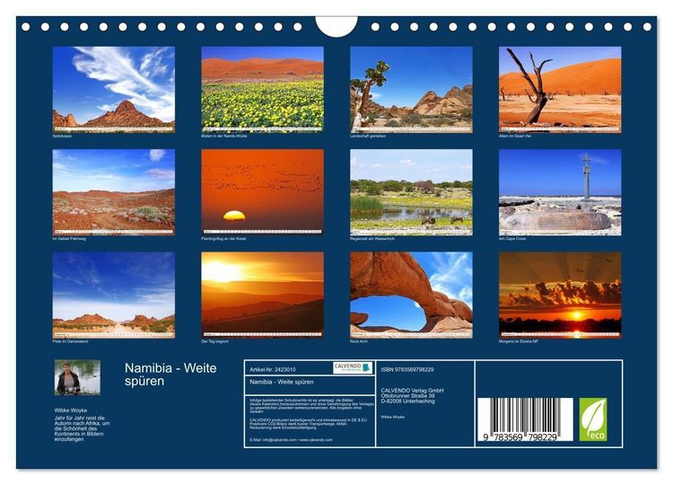 Produktbild: Namibia - Weite sp&uuml;ren (Wandkalender 2027 DIN A4 quer), CALVENDO Monatskalender