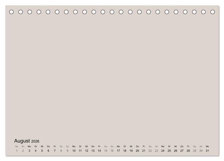 Produktbild: DIY Bastel-Kalender -Erdige Pastell Farben- Zum Selbstgestalten (Tischkalender 2026 DIN A5 quer), CALVENDO Monatskalender