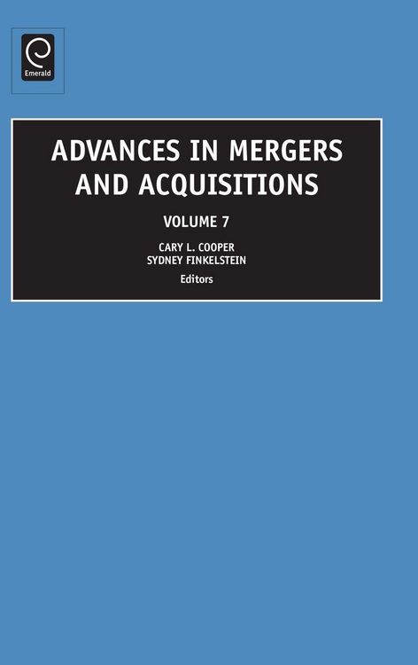 Produktbild: Advances in Mergers and Acquisitions