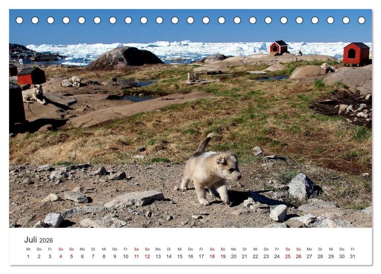 Produktbild: Gr&ouml;nland Bizarre Eiswelt um Ilulissat (Tischkalender 2026 DIN A5 quer), CALVENDO Monatskalender