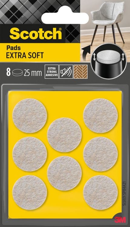 Produktbild: Filzpads beige 25mm