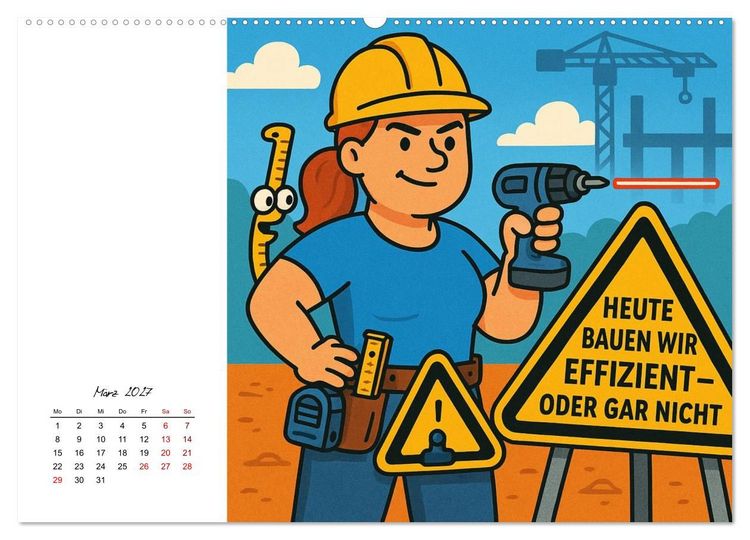Produktbild: Job-Chaos total - voll Panne, voll verpeilt (Wandkalender 2027 DIN A2 quer), CALVENDO Monatskalender