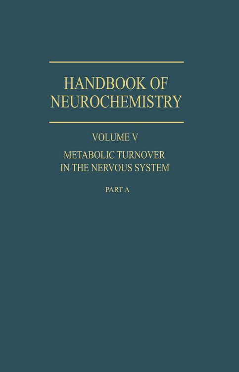 Produktbild: Metabolic Turnover in the Nervous System