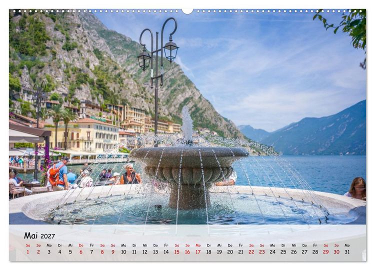 Produktbild: Limone sul Garda - Traumhaftes St&auml;dtchen am Gardasee (hochwertiger Premium Wandkalender 2027 DIN A2 quer), Kunstdruck in Hochglanz