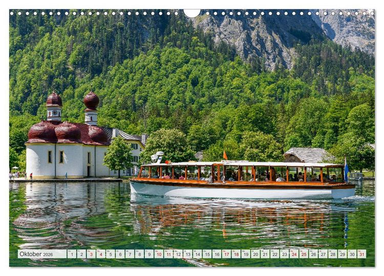 Produktbild: Oberbayerische Ansichten - Unterwegs zwischen Watzmann und Chiemsee (Wandkalender 2026 DIN A3 quer), CALVENDO Monatskalender