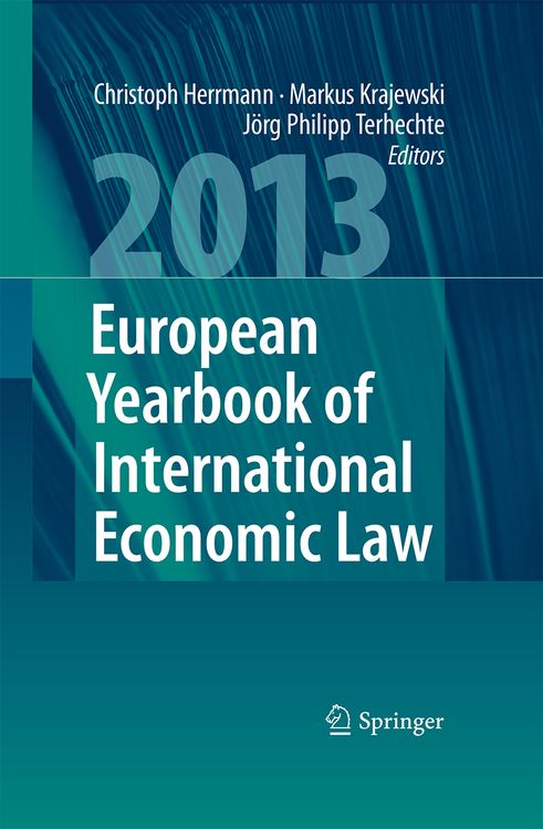 Produktbild: European Yearbook of International Economic Law 2013