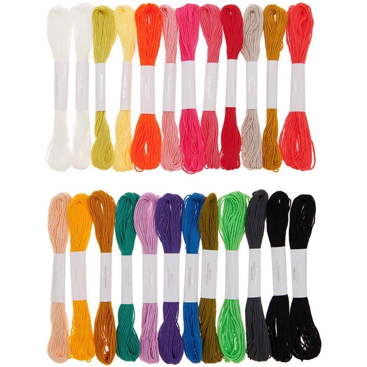 Produktbild: Stickgarnset Multicolour Fashion, 24-teilig