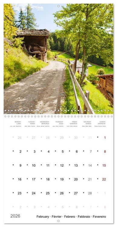 Produktbild: South Tyrol the last mills (Wall Calendar 2026 12 &times; 12 Inch) CALVENDO 12 Month Wall Calendar