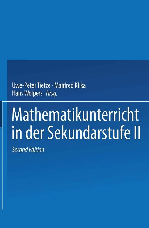 Produktbild: Mathematikunterricht in der Sekundarstufe II
