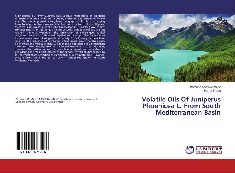 Produktbild: Volatile Oils Of Juniperus Phoenicea L. From South Mediterranean Basin
