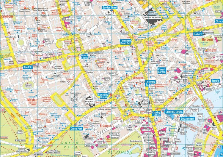 Produktbild: London A-Z Visitors Map