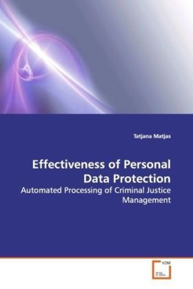 Produktbild: Matjas, T: Effectiveness of Personal Data Protection