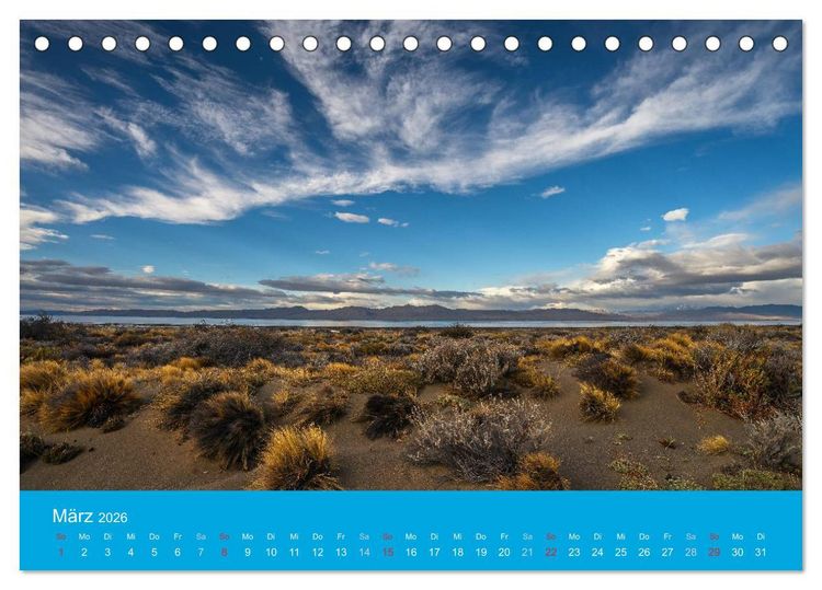 Produktbild: Patagonien-Land der Extreme (Tischkalender 2026 DIN A5 quer), CALVENDO Monatskalender