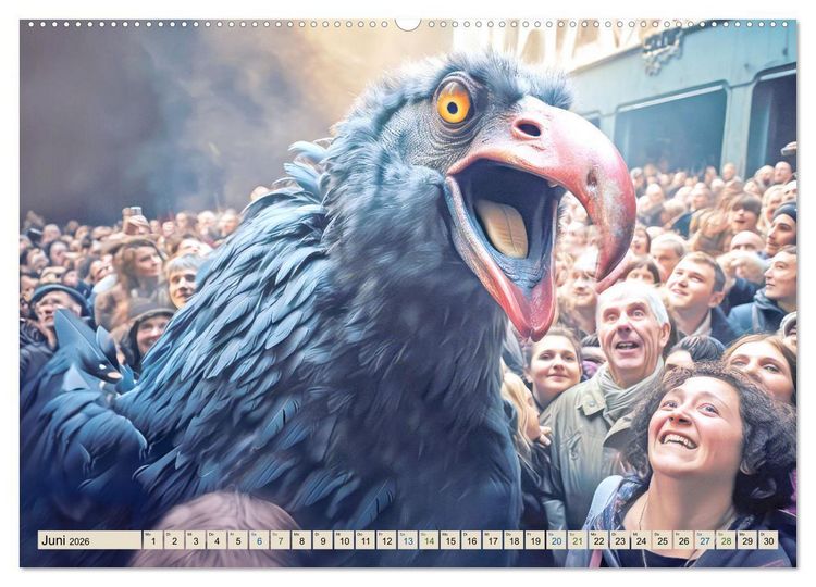 Produktbild: Gutm&uuml;tige Giganten &ndash; Humorbilder (Wandkalender 2026 DIN A2 quer), CALVENDO Monatskalender