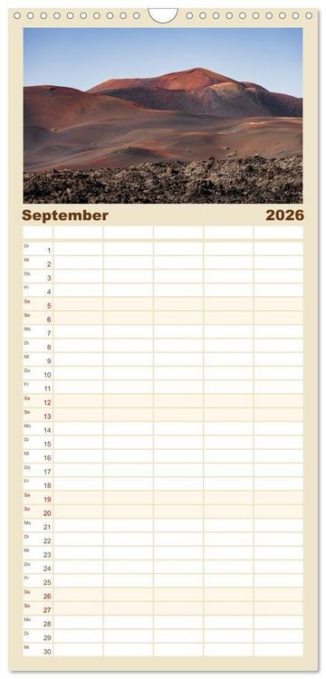 Produktbild: Familienplaner 2026 - Die Kanaren &ndash; Faszinierende Inseln im Atlantik mit 5 Spalten (Wandkalender, 21 x 45 cm) CALVENDO