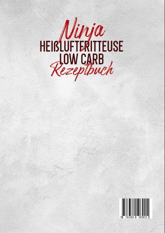 Produktbild: Ninja Hei&szlig;luftfritteuse Low Carb Rezeptbuch