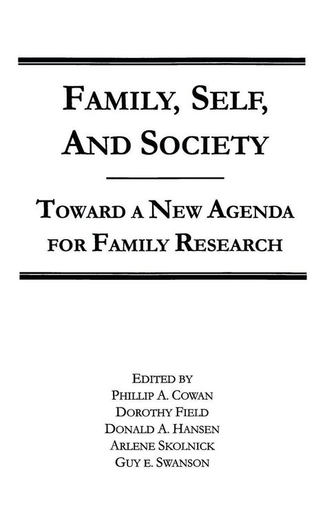 Produktbild: Family, Self, and Society