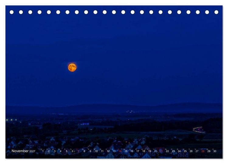 Produktbild: Unterfranken bei Nacht (Tischkalender 2027 DIN A5 quer), CALVENDO Monatskalender