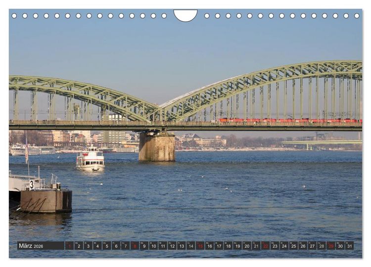 Produktbild: Br&uuml;cken - Werke die verbinden (Wandkalender 2026 DIN A4 quer), CALVENDO Monatskalender