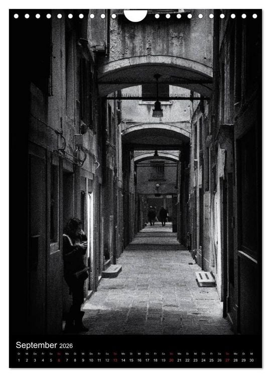 Produktbild: Venice Noir - Das etwas andere Venedig (Wandkalender 2026 DIN A4 hoch), CALVENDO Monatskalender