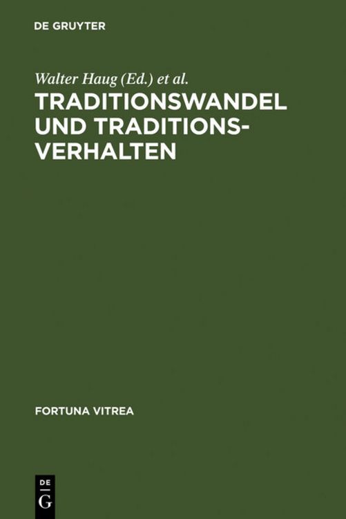 Produktbild: Traditionswandel und Traditionsverhalten