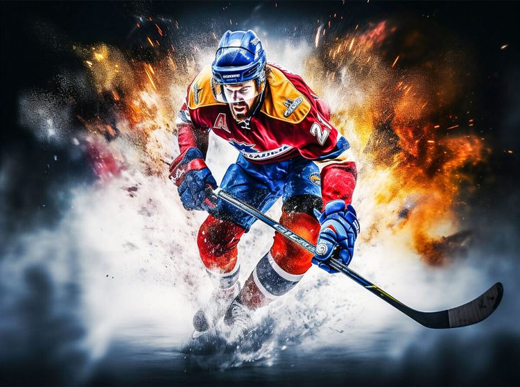 Produktbild: CALVENDO Puzzle Ein Motiv aus dem Kalender Eishockey und positive Gedanken | 2000 Teile Lege-Gr&ouml;&szlig;e 90x67cm Foto-Puzzle f&uuml;r gl&uuml;ckliche Stunden