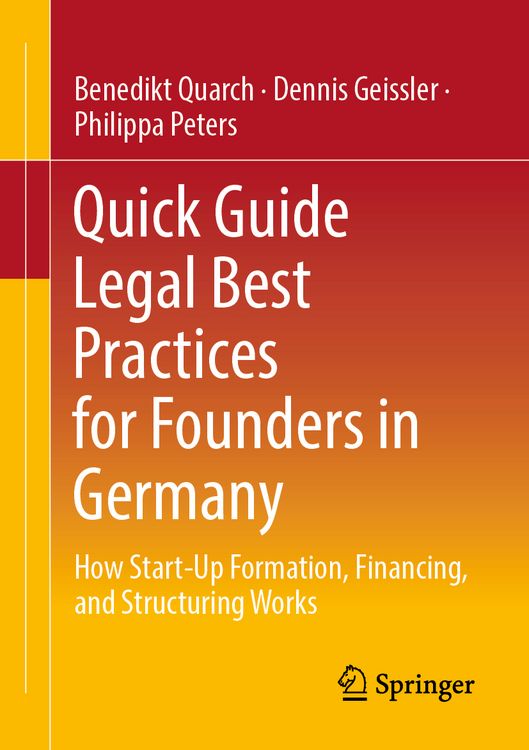 Produktbild: Quick Guide Legal Best Practices for Founders in Germany