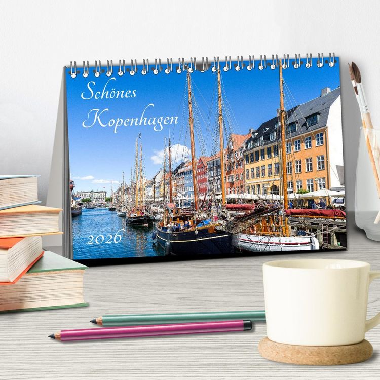 Produktbild: Sch&ouml;nes Kopenhagen (Tischkalender 2026 DIN A5 quer), CALVENDO Monatskalender