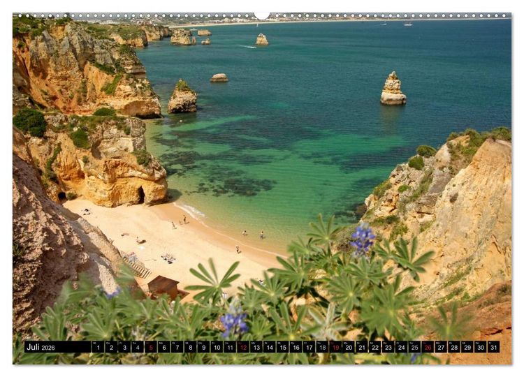 Produktbild: Die Algarve (hochwertiger Premium Wandkalender 2026 DIN A2 quer), Kunstdruck in Hochglanz