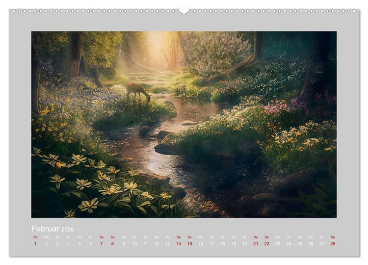 Produktbild: Wald der M&auml;rchen (hochwertiger Premium Wandkalender 2026 DIN A2 quer), Kunstdruck in Hochglanz