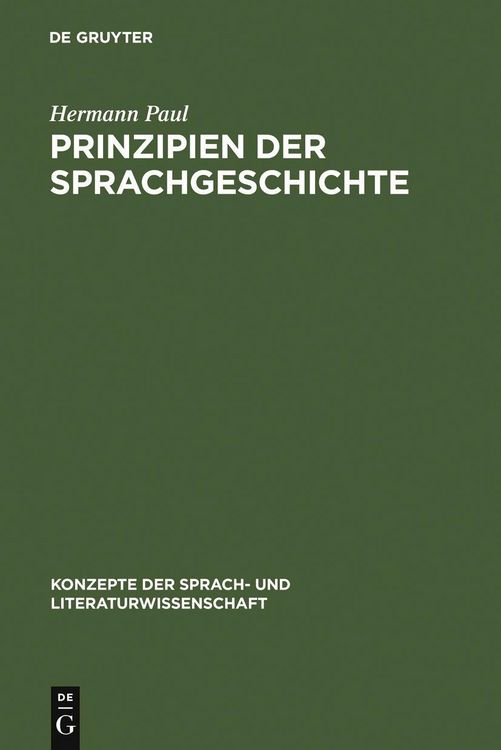 Produktbild: Prinzipien der Sprachgeschichte