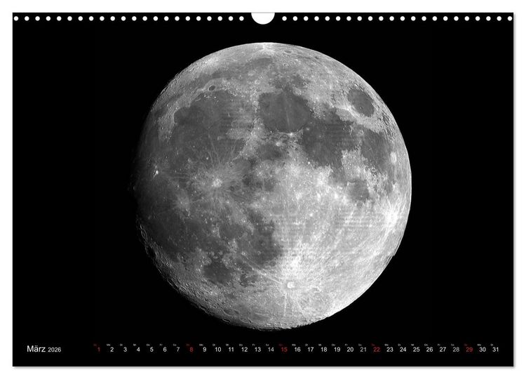 Produktbild: Sonne, Monde und Planeten (Wandkalender 2026 DIN A3 quer), CALVENDO Monatskalender