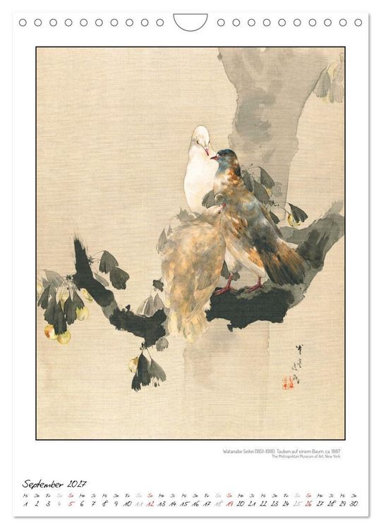 Produktbild: Watanabe Seitei - Japanische Tuschmalerei (Wandkalender 2027 DIN A4 hoch), CALVENDO Monatskalender