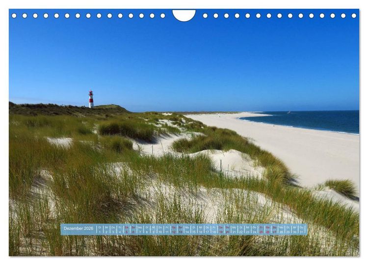 Produktbild: Unendliche Weite Sylts - Faszinierende Landschaftsaufnahmen (Wandkalender 2026 DIN A4 quer), CALVENDO Monatskalender