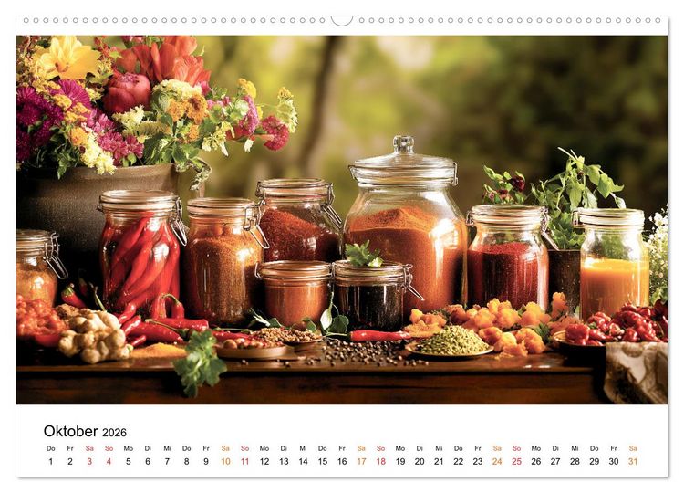 Produktbild: K&uuml;chenkalender Glaswerk (hochwertiger Premium Wandkalender 2026 DIN A2 quer), Kunstdruck in Hochglanz