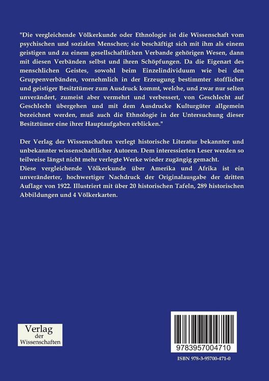 Produktbild: Vergleichende V&ouml;lkerkunde